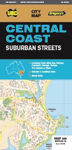 Central Coast Suburban Streets Map 289 13th ed