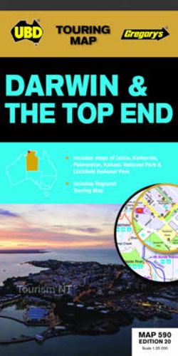 Darwin & The Top End Map 590 20th ed