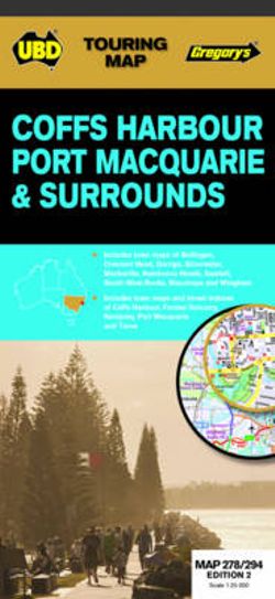 Coffs Harbour, Port Macquarie & Surrounds Map 278-294 2nd ed