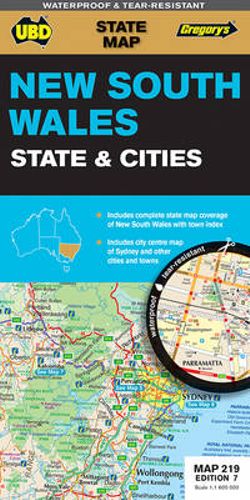 NSW State & Cities Map 219 7th ed (waterproof)