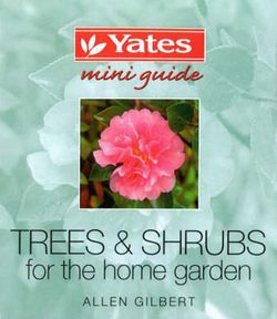 Trees and Shrubs for the Home Garden