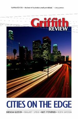 Cities On The Edge: Griffith Review 20