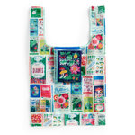 Bookshelf Packable Nylon Tote Bag