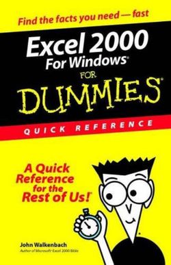 EXCEL 2000 for Windows for Dummies Quick Reference