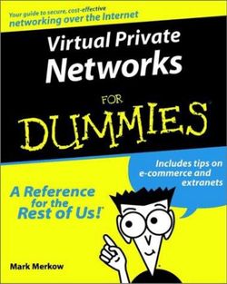 Virtual Private Networks For Dummies Virtual Private Networks For Dummies