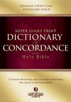 HCSB Super Giant Print Dictionary and Concordance