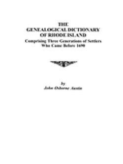 Genealogical Dictionary of Rhode Island
