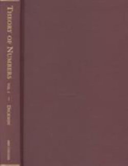History of the Theory of Numbers, Volume 1