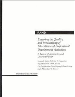 Ensuring the Quality and Productivity of Education and Professional Development Activities