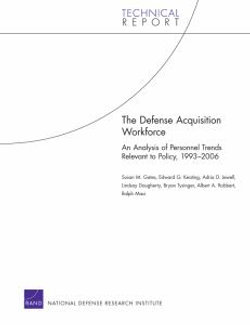 The Defense Acquisition Workforce