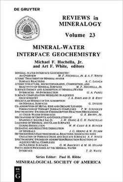 Mineral-Water Interface Geochemistry