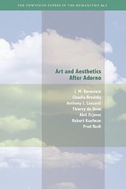 Art and Aesthetics after Adorno