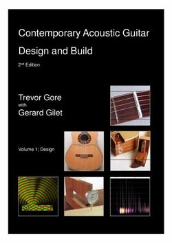 Contemporary Acoustic Guitar Design and Build (2nd Edition)