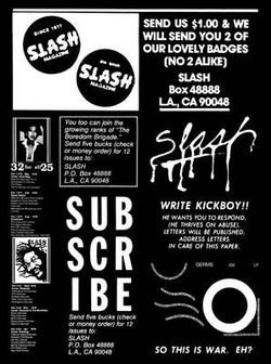 Slash: A Punk Magazine from Los Angeles