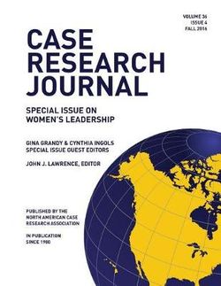 Case Research Journal Case Research Journal