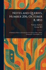 Notes and Queries, Number 206, October 8, 1853