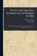 Notes and Queries, Number 212, November 19, 1853