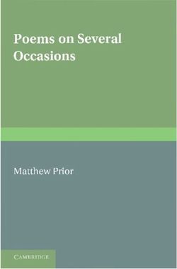 The Writings of Matthew Prior: Volume 1, Poems on Several Occasions