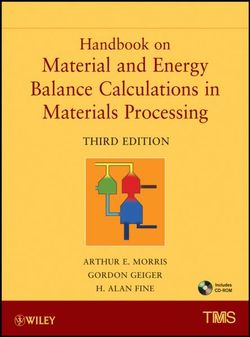 Handbook on Material and Energy Balance Calculations in Material Processing