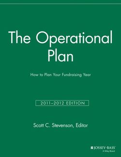 The Operational Plan