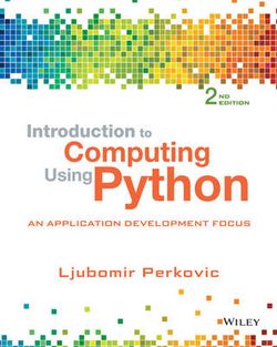 Introduction to Computing Using Python Introduction to Computing Using Python