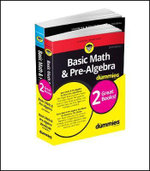 Basic Math and Pre-Algebra for Dummies Book + Workbook Bundle