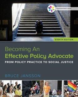 Becoming An Effective Policy Advocate 8ed