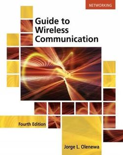 Guide to Wireless Communications 4ed