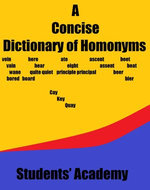 A Concise Dictionary of Homonyms