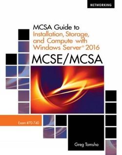 MCSA Guide to Installation, Storage, and Compute with MicrosoftWindows Server 2016, Exam 70-740