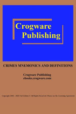 Crimes Mnemonics and Definitions