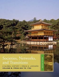 Societies, Networks, and Transitions: A Global History, Volume B