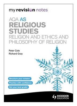 My Revision Notes: AQA as Religious Studies: Religion and Ethics and Philosophy of Religion