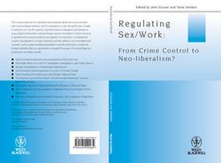 Regulating Sex / Work