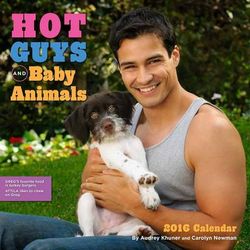 2016 Hot Guys and Baby Animals Wall