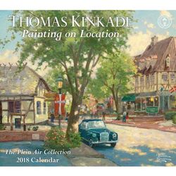 Thomas Kinkade Painting on Location 2018 Deluxe Wall Calendar