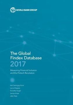 The Global Findex Database 2017