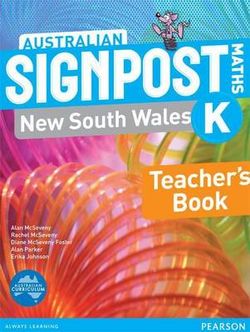 Australian Signpost Maths for NSW K Teacher's Book