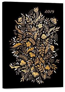 High Note Dinara's Mirtalipova Floral in Gold Weekly 2019 Calendar 2019