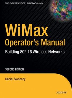 WiMax Operator's Manual