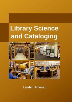 Library Science and Cataloging