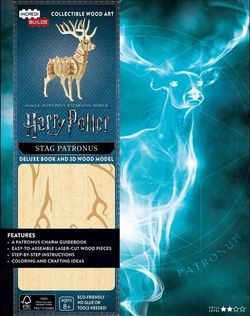 IncrediBuilds Harry Potter Harry's Patronus Deluxe Book and Model Set