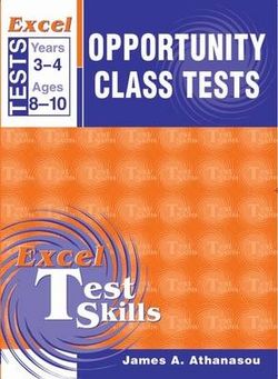 Excel Opportunity Class Tests Excel Opportunity Class Tests