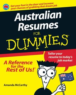 Australian Resumes For Dummies(R)