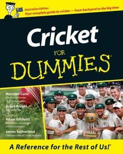 Cricket For Dummies<sup> (R)</sup>