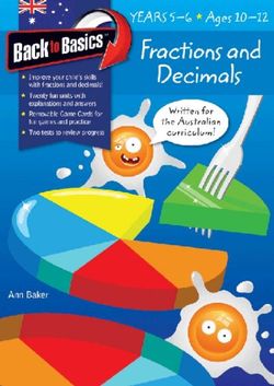 Back to Basics - Fractions and Decimals Years 5-6