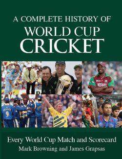Complete History of World Cup Cricket
