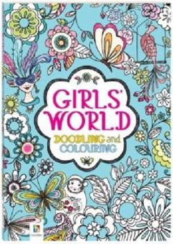 Girls' World Doodling and Colouring