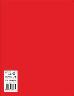 Plain and Simple Journal Large Red