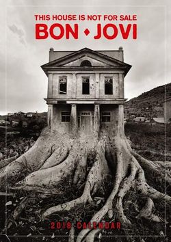 Bon Jovi Official 2018 Calendar A3 Poster Format